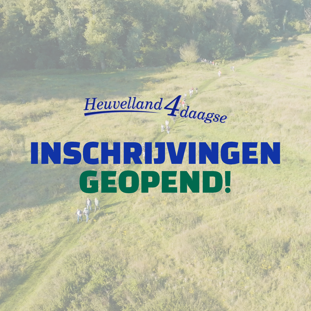 De inschrijvingen zijn geopend!